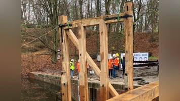alstertal: meilenstein bei sanierung von mellingburger schleuse erreicht