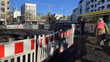 riesenbaustelle eppendorfer marktplatz: nun gibt es nur noch drei parkplätze