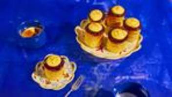 Baumkuchen-Törtchen mit Orangen-Crémeux: Gestapelte Glücksgefühle