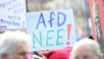 Landtagswahl: 400 Menschen protestieren gegen AfD-Parteitag