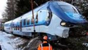 Zugunfall: Zugführer übersieht Rot-Signal - Triebwagen landet im Sand