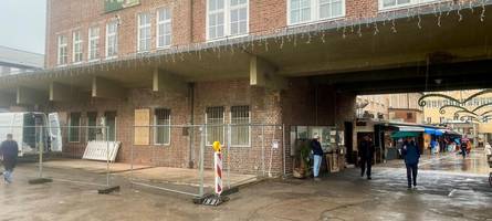 Nächste Baustelle am Stadtmarkt: Eine Wand zur Fleischhalle wird durchbrochen