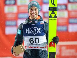 skispringen: einer strahlt, aber er heißt weder wellinger noch geiger