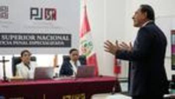 Justiz: Korruption: 14 Jahre Haft für Perus Ex-Präsident Vizcarra