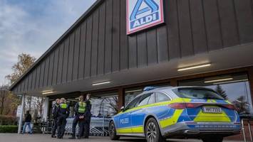 Überfall auf aldi – polizeihubschrauber kreist über marienthal