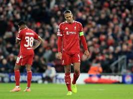 Schlimmste Serie seit 71 Jahren: FC Liverpool steht nach Horrorabend unter Schock