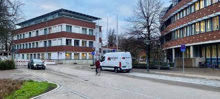 Franziskanergasse gesperrt: An der Klinik Vincentium in Augsburg gibt es Verkehrsbeeinträchtigungen