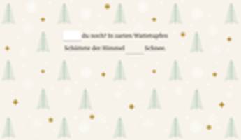 Weihnachtsgedicht: Lernen Sie ein Weihnachtsgedicht mit uns!