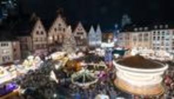 frankfurter weihnachtsmarkt: digitale karte zeigt besucherzahlen auf dem weihnachtsmarkt