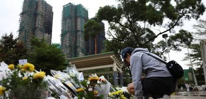 Hongkong: Mehr als 150 Tote und 13 Festnahmen nach Brand in Hochhauskomplex