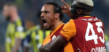 galatasaray istanbul im derby: erst trifft leroy sané, dann ein fenerbahce-fan