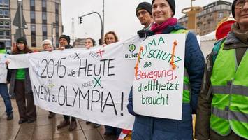 olympia-bewerbung: kuriose mini-demo auf konfrontationskurs mit der stadt