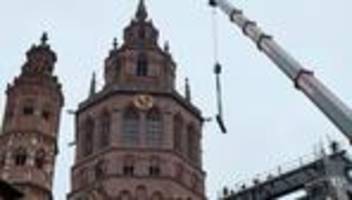 kirche: nach 15 jahren: freie sicht auf westturm des mainzer doms