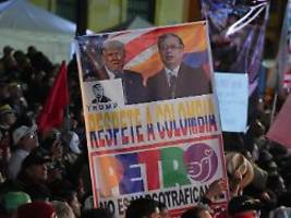 jeder muss mit angriff rechnen: trump droht jetzt auch kolumbien mit militärschlägen