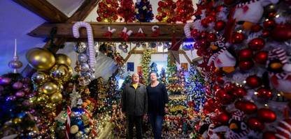 niedersachsen: bei familie jeronim leuchten 621 weihnachtsbäume – ein rekord