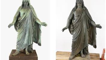 bronzestatuen von friedhöfen gestohlen – polizei sucht nach eigentümern
