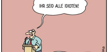 Cartoons von Martin Perscheid: Selbstverteidigung gegen die Dummheit