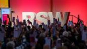 bsw-bundesparteitag: wagenknecht bringt ihre liste fürs bsw-präsidium durch