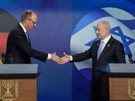 Keine Rolle für die Hamas: Netanjahu und Merz sehen Wege für Frieden