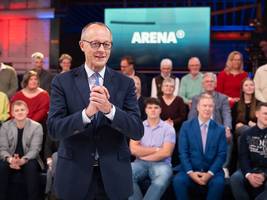 friedrich merz in der ard-„arena“: der maurer der macht