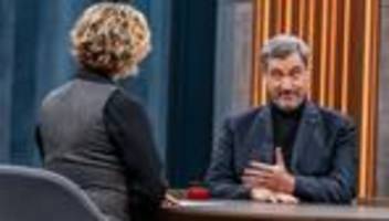 markus söder bei caren miosga: mächtig gelassen, bis zur zweiten halbzeit