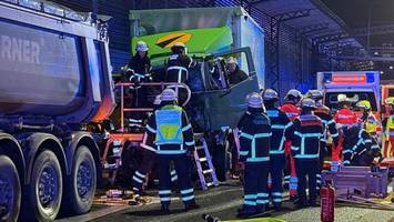 a7 nach schwerem unfall in hamburg gesperrt – lkw-fahrer in lebensgefahr