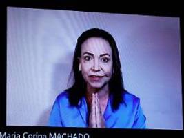 wagt sich machado nach oslo?: friedensnobelpreisträgerin trifft politische entscheidung ihres lebens