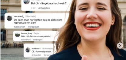 Ricarda Lang: Gegen Hass auf Instagram zeigt sie Beleidigungen im Netz den Mittelfinger