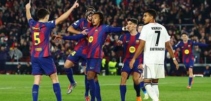 Champions League: Eintracht Frankfurt verliert trotz Führung gegen FC Barcelona