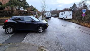 Bergedorf hat eine neue Einbahnstraße - 200 Meter kürzer als geplant