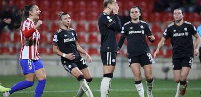 women's champions league: fc bayern münchen remis bei atletico madrid