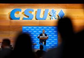 parteitag in münchen: söder mit magerem ergebnis als csu-chef bestätigt