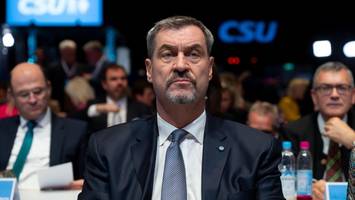 Söder beim CSU-Parteitag: Wiederwahl mit mageren 83,6 Prozent
