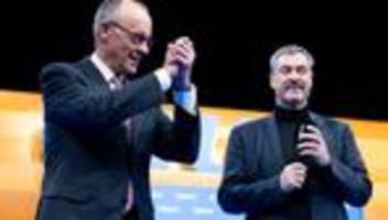 csu-parteitag: friedrich merz verteidigt koalition mit spd