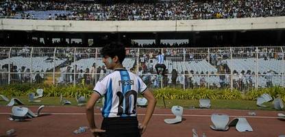 lionel messi: chaos und ausschreitungen bei auftritt in indien