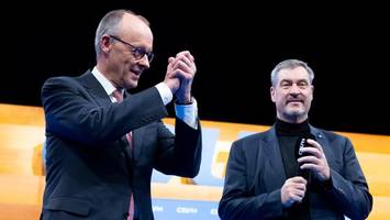 die csu feiert den bundeskanzler – markus söder muss zuschauen