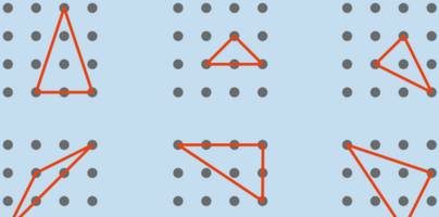 Rätsel der Woche: Wie viele verschiedene Dreiecke sind möglich?