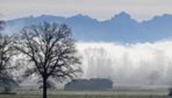 wetter: sonne in den bergen, nebel in vielen teilen bayerns