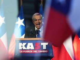 sicherheitsthemen entscheiden: deutschstämmiger rechtspopulist kast gewinnt präsidentenwahl in chile