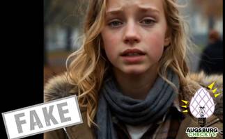 Video von Mädchen im Park wurde mit KI erstellt