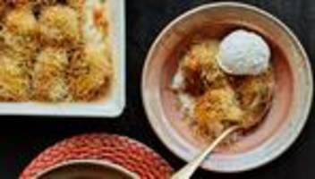 Gebackene Äpfel mit Kadayif  : Auf dieses Engelshaar ist sogar das Christkind neidisch