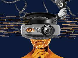 film und serien: menschen, die knöpfe drücken