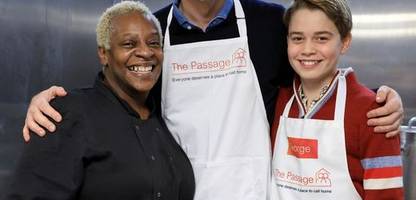 Prinz William: Prinz George folgt Dianas Tradition im Obdachlosenzentrum