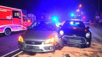 Zwei schwere Unfälle in einer Nacht in kleinem Hamburger Stadtteil