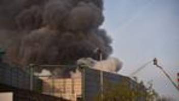 Recyclinghof in Flammen: Brand im Krefelder Hafen gelöscht - Rauchwolke zieht ab