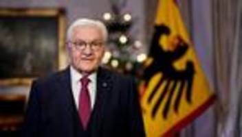 Weihnachtsansprache des Bundespräsidenten: Steinmeier wirbt zu Weihnachten für europäisches Selbstbewusstsein