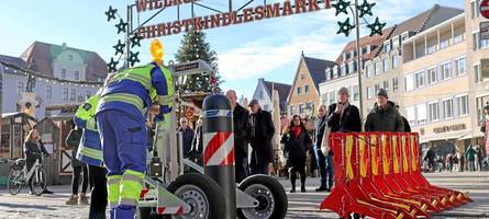 „Mussten viel schlucken und viel überhören“: So erlebten die Poller-Schieber den Christkindlesmarkt
