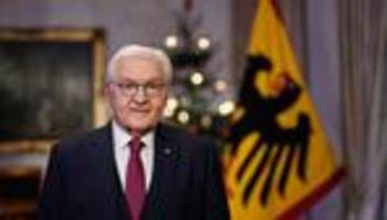 Weihnachtsansprache: Steinmeier ruft zu Weihnachten zu Mut und Zuversicht auf