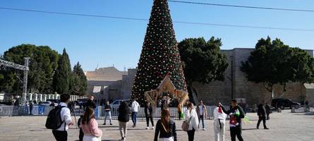 Christen feiern Weihnachten im Heiligen Land