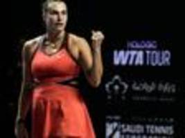 Show-Match in Dubai: Tennis-Duell der Geschlechter: Sabalenka fordert Kyrgios